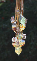 Gold aromatherapy bottle necklace