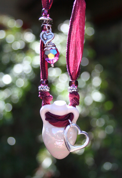 amphora aromatherapy necklace