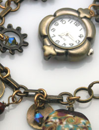 Aromatherapy watch with beads