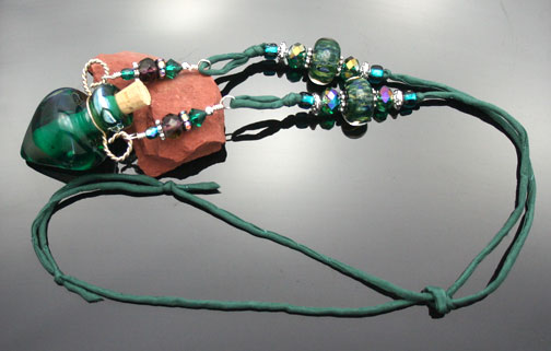 Really pretty, one-of-a-kind aromatherapy necklace