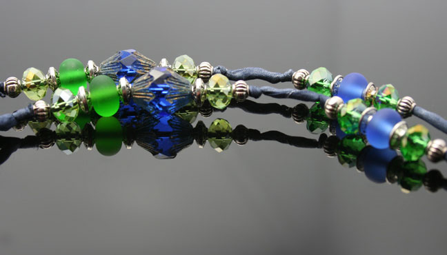 lampwork glass poison bottle necklace